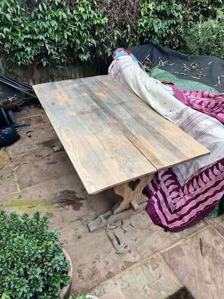 Photo of free Solid oak table water damaged (Richmond TW9) #1