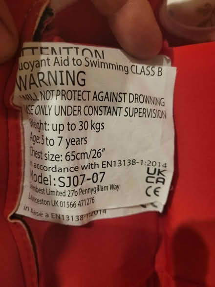 Photo of free Swim vest (CT3) #2