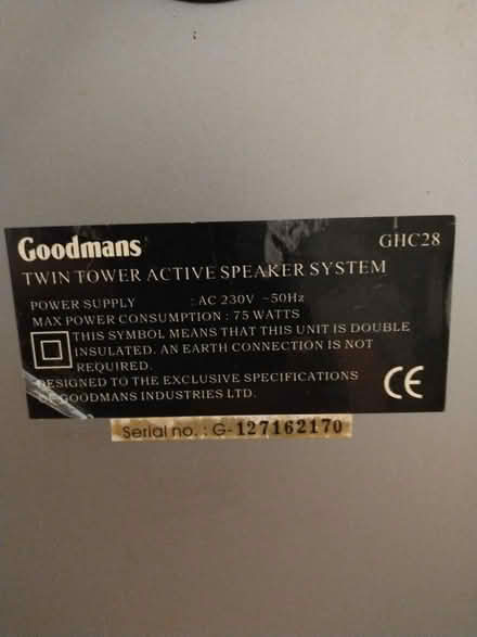 Photo of free Goodman speakers (Winkfield Row RG42) #3