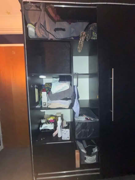 Photo of free black 2 door double sliding wardrobe (Wimbledon SW19) #2