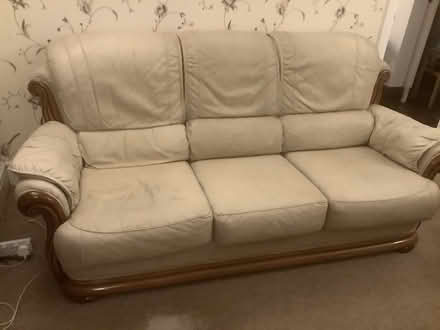 Photo of free Three piece suite leather (Porthill ST5) #2
