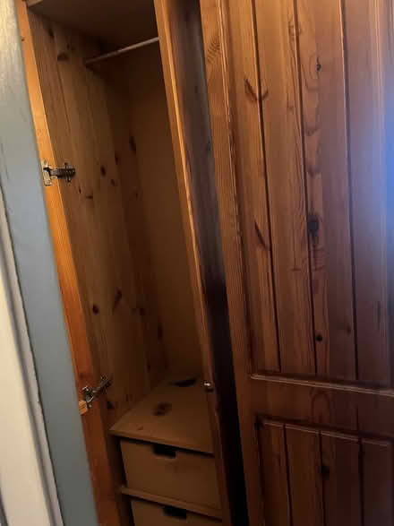 Photo of free Tall narrow wooden wardrobes (Near kcr kimmage) #1