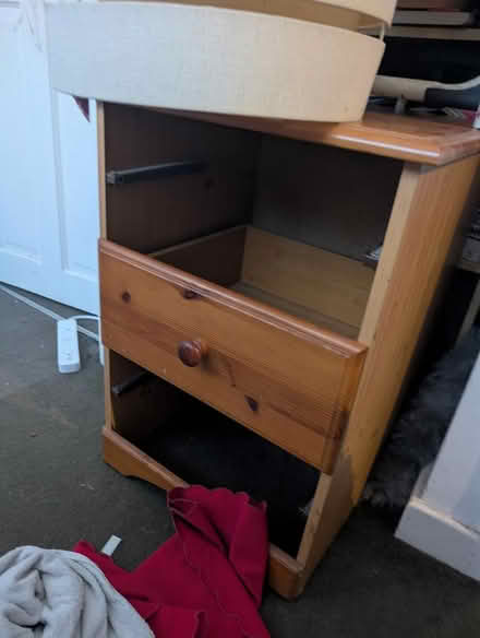 Photo of free Wooden bed side table (LS13 Bramley leeds) #2