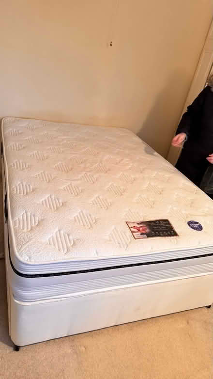 Photo of free Double divan with mattress (Warley HX2) #1