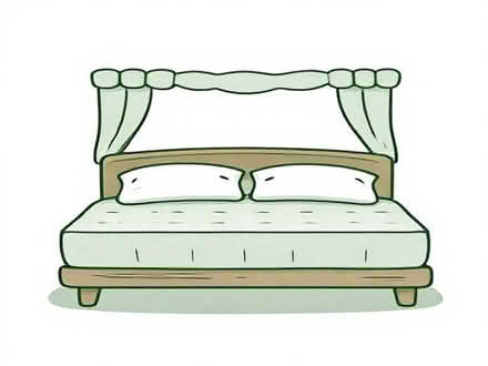 Photo of Large double bed or king size bed with mattress (Cranford Cross UB3) #1