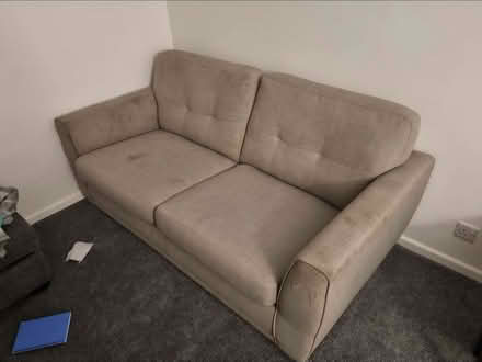 Photo of free Grey sofas (Stone Cross BN23) #1