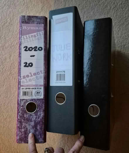 Photo of free 3 lever arch files (CT4) #3