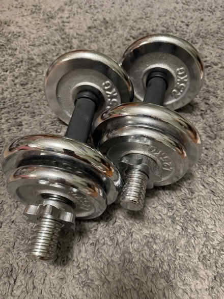 Photo of free Pair of weights 7.50Kg each (Kensal Rise) #1
