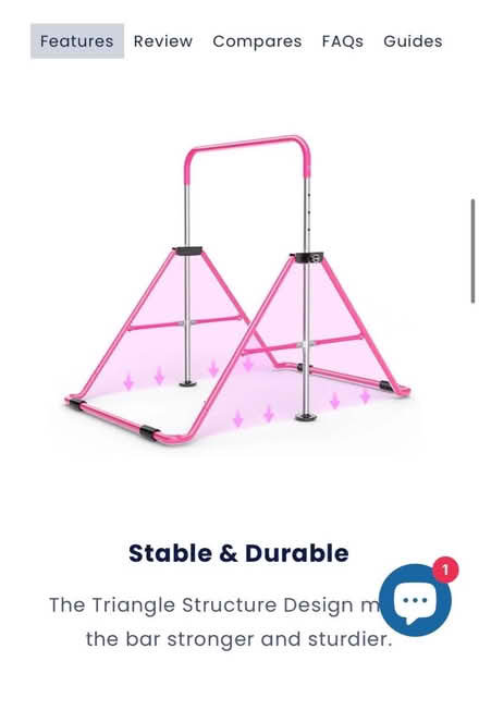 Photo of free Kids’ Gymnastics Bar like new (Annandale, VA) #4