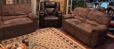 Photo of free 2 leather chairs (Totowa) #1