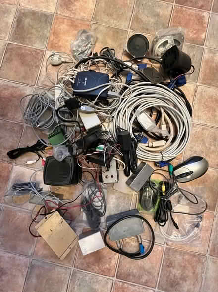 Photo of free Carrier bag full of wires, speakers, project boxes etc. (Linslade LU7) #2