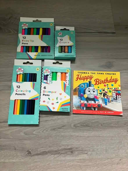 Photo of free Colouring pencils, pens & book (Preston PR1) #1