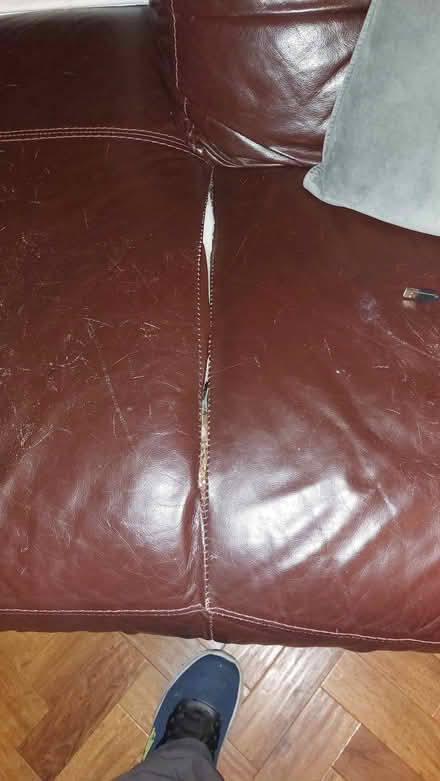 Photo of free Leather reclining corner sofa (Ranmoor S10) #2