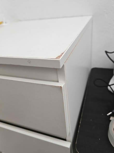 Photo of free 2 white bedside table (Wormholt road) #2