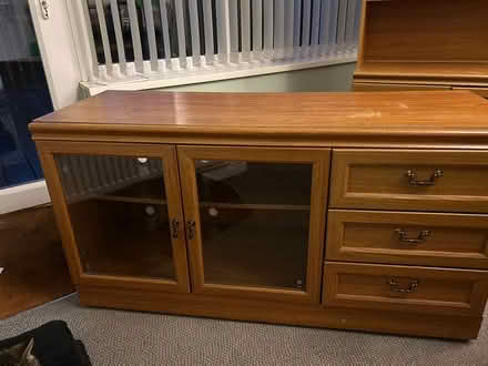 Photo of free 3 pieces matching wood furniture (Wymondham NR18) #2