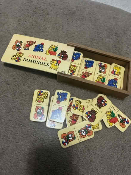 Photo of free Wooden animal dominoes game (Bisley Woking GU24) #2