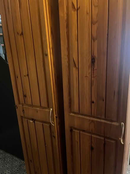 Photo of free Tall narrow wooden wardrobes (Near kcr kimmage) #3