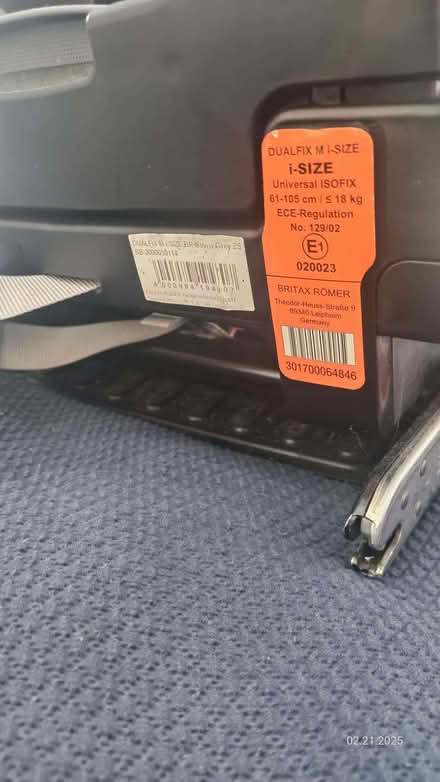 Photo of free Britax romer child car seat (Norbiton KT1) #3