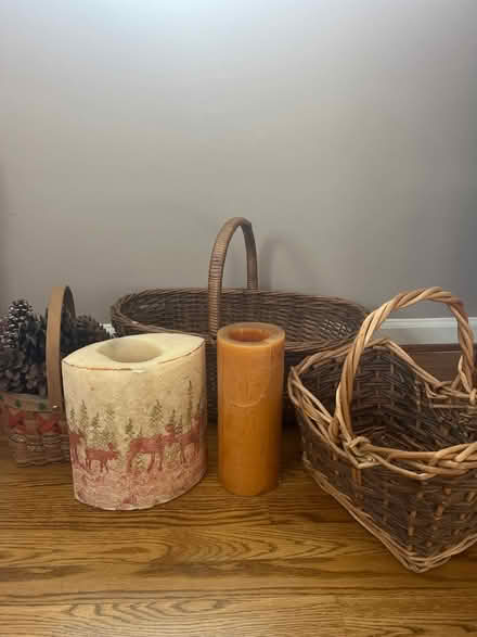 Photo of free Home goods - baskets and candles (Royal Oak, MI) #1