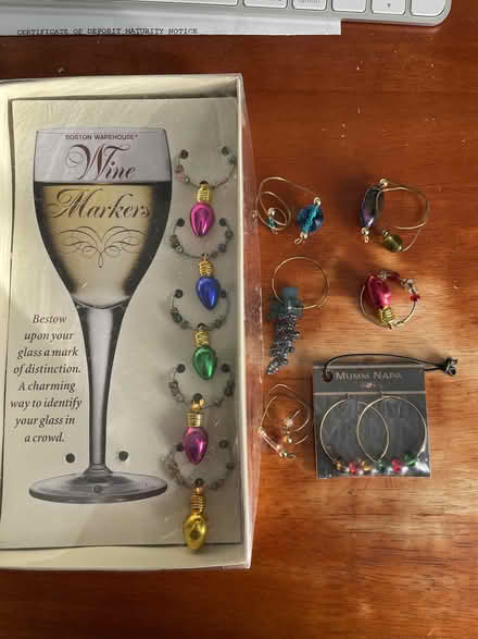 Photo of free wine glass markers (Newtonville) #1
