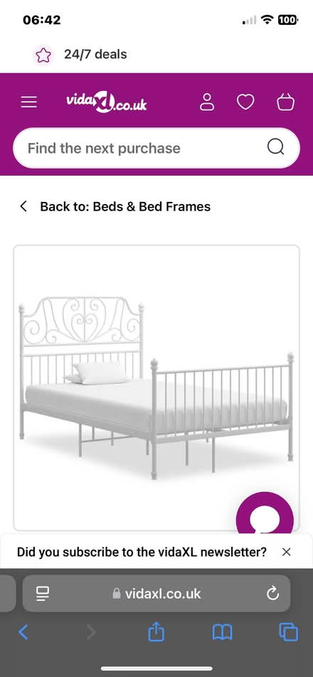 Photo of free Double bed frame (Cheadle Heath SK8) #1