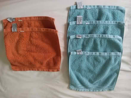 Photo of free 6 good quality face cloths, hardly used (Westbury Fields BS9) #1