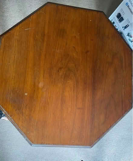 Photo of free Vintage Dark Wood Hexagonal Table (Warlingham CR6) #4