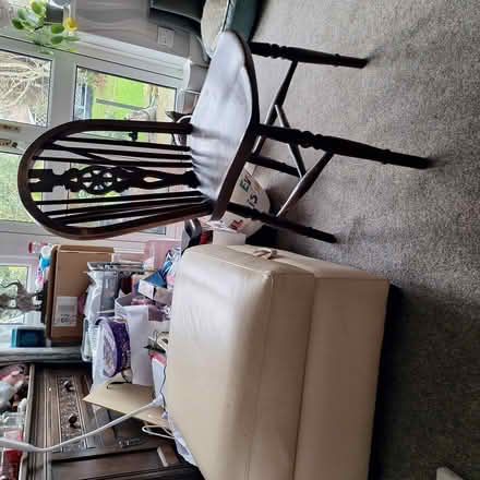Photo of free Stool, pouffe, large, square with storage (Seaside BN22) #2