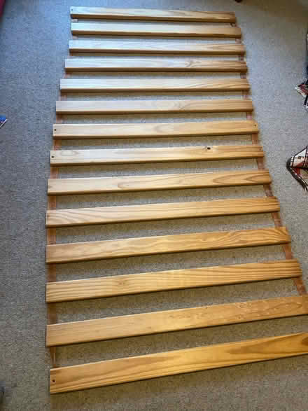 Photo of free Single bed slats, wooden (Stockwell/Brixton) #1