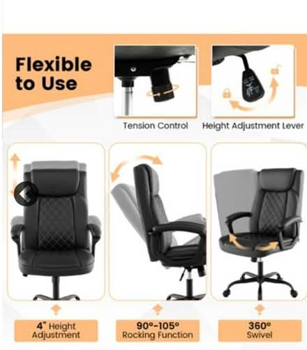 Photo of free Two office/gaming/recliner chairs (Harrogate HG1) #4