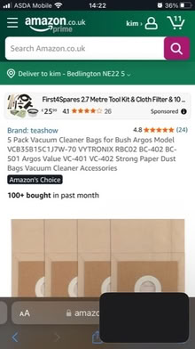 Photo of free Bush Hoover (Bedlington Station NE22) #3