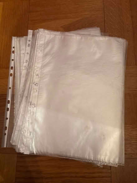 Photo of free A4 plastic filing sleeves (Widcombe) #1