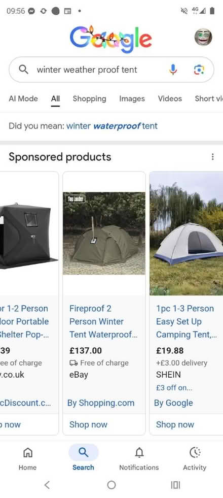 Photo of Tent for homeless purposes (Derby DE1) #1