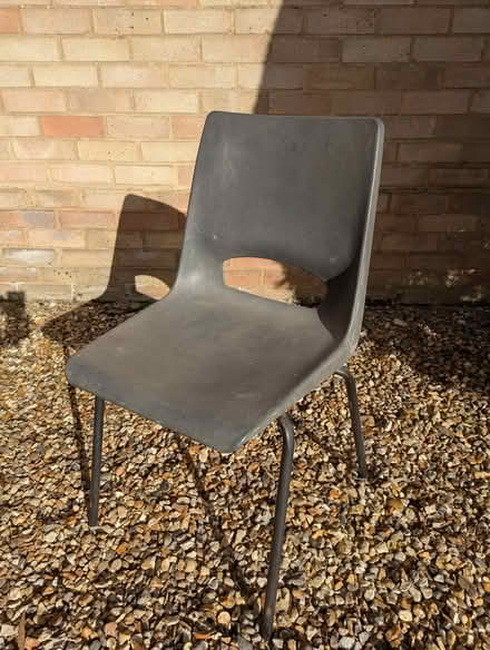 Photo of free Chairs stackable plastic/steel (Costessey NR8) #1