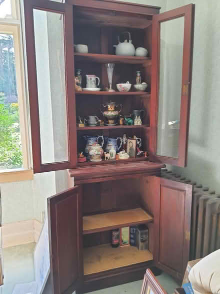 Photo of free Mahogany display cabinet (Stroud central) #2