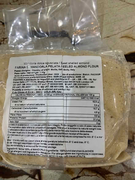 Photo of free kilo almond flour Sicily (Blagdon BS40) #2