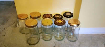 Photo of free 9 x jam jars (slightly larger ones) (Eastbourne BN21 2) #1