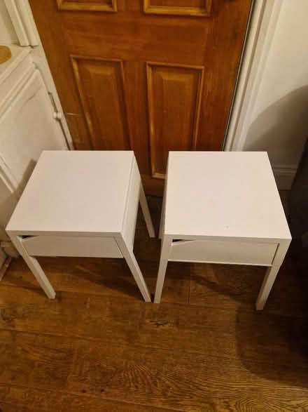 Photo of free White bedside tables (Sparkhill B12) #2