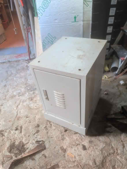 Photo of free Steel Cupboard, small (Llangammarch Wells LD4) #1