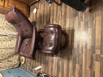 Photo of free Faux Leather Recliner Chair & Footstool (Kenilworth CV8) #2