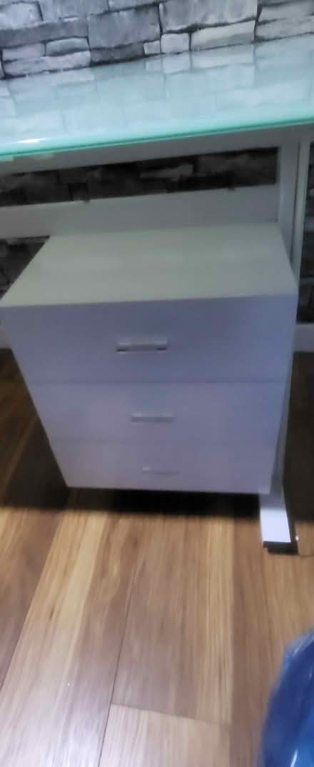 Photo of free Glass desk with 3 draws (Camberwell SE5) #4