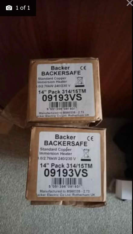 Photo of free Emersion heaters (Askew Road W12) #1