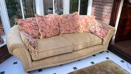 Photo of free Two settees and footstool (Colchester CO4) #1