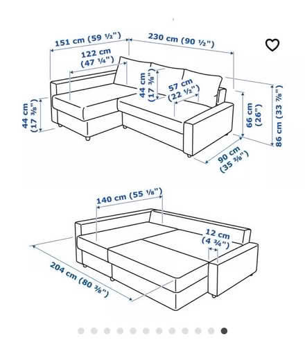Photo of free IKEA sofa bed / corner sofa (OX14) #2