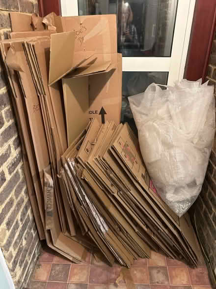 Photo of free Moving boxes, + bubble wrap (Banstead) #1