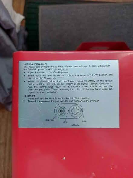 Photo of free Red Calor Gas Heater (Hayling Island PO11) #3