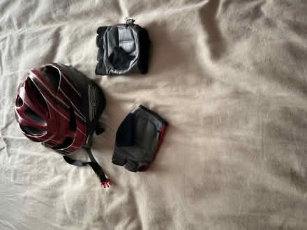 Photo of free Cycle helmet & gloves (Caversham Heights RG4) #1
