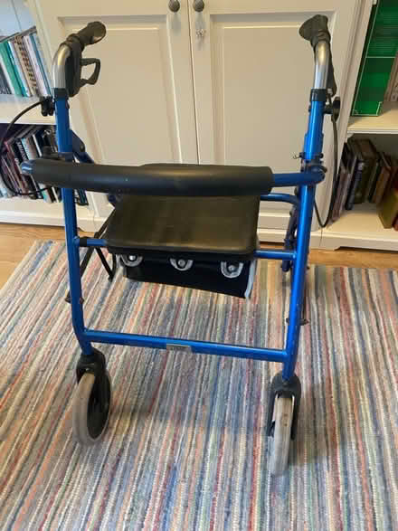 Photo of free Four wheel walker - blue/black (Penarth CF64) #3