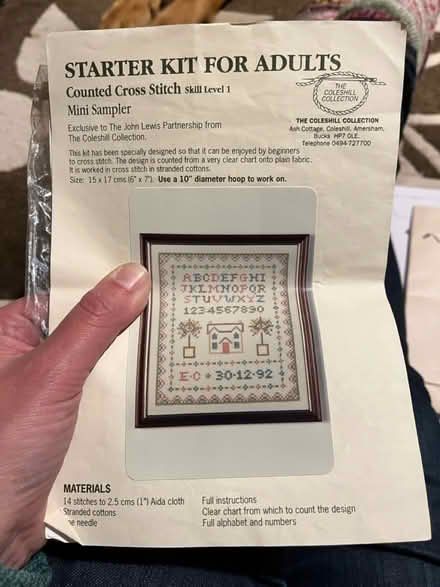 Photo of free 2 x cross stitch kits (TW12 - Hampton Hill) #1