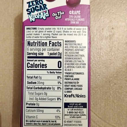 Photo of free Kool-Aid Zero Sugar Grape Unopened (Darien) #2
